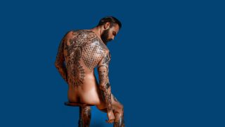 Rearview Naked Hunk With Some Amazing Tattoos Gallery Of Men