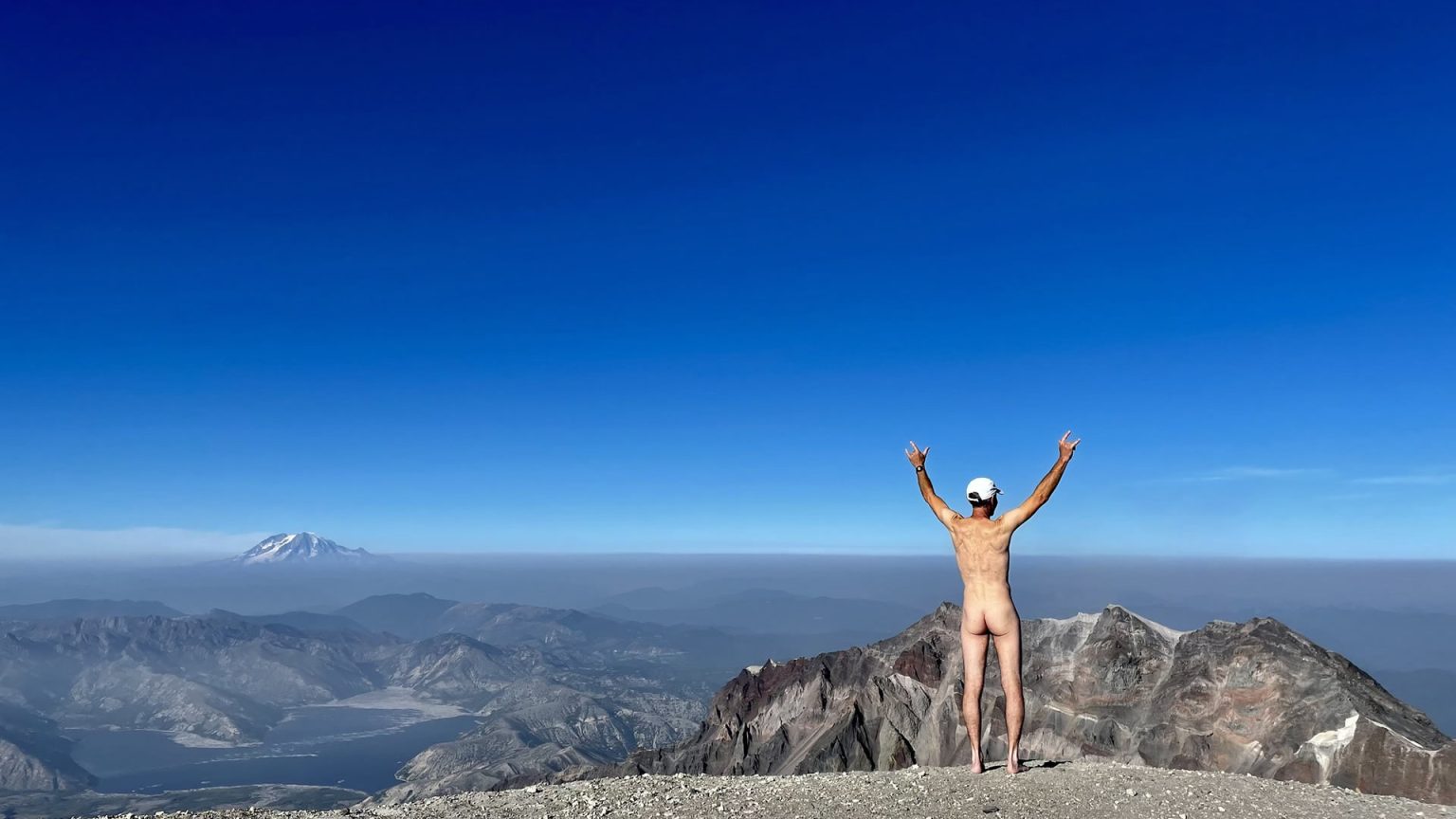 Rearview Naked On Mount St Helens Gallery Of Men