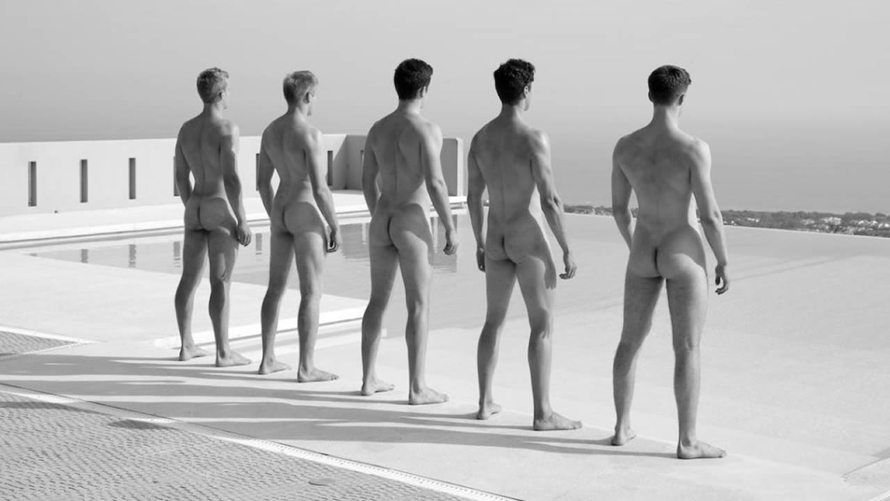 See And Save As Nude Men Lined Up In A Row Porn Pict