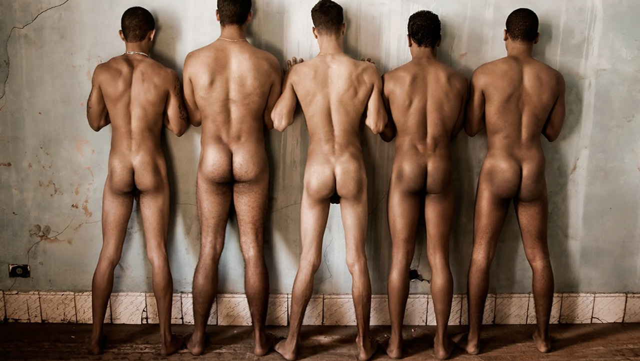 Partially Nude Men.