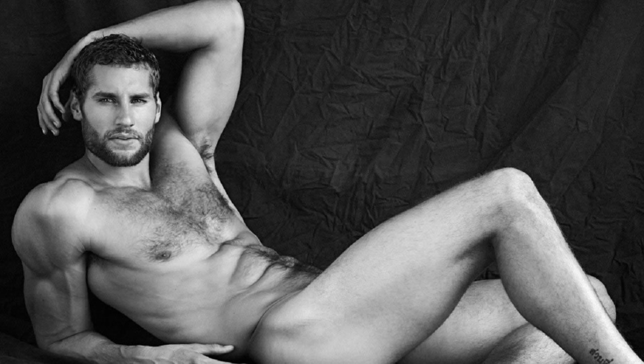 Black and White Athletic Stud Nude.