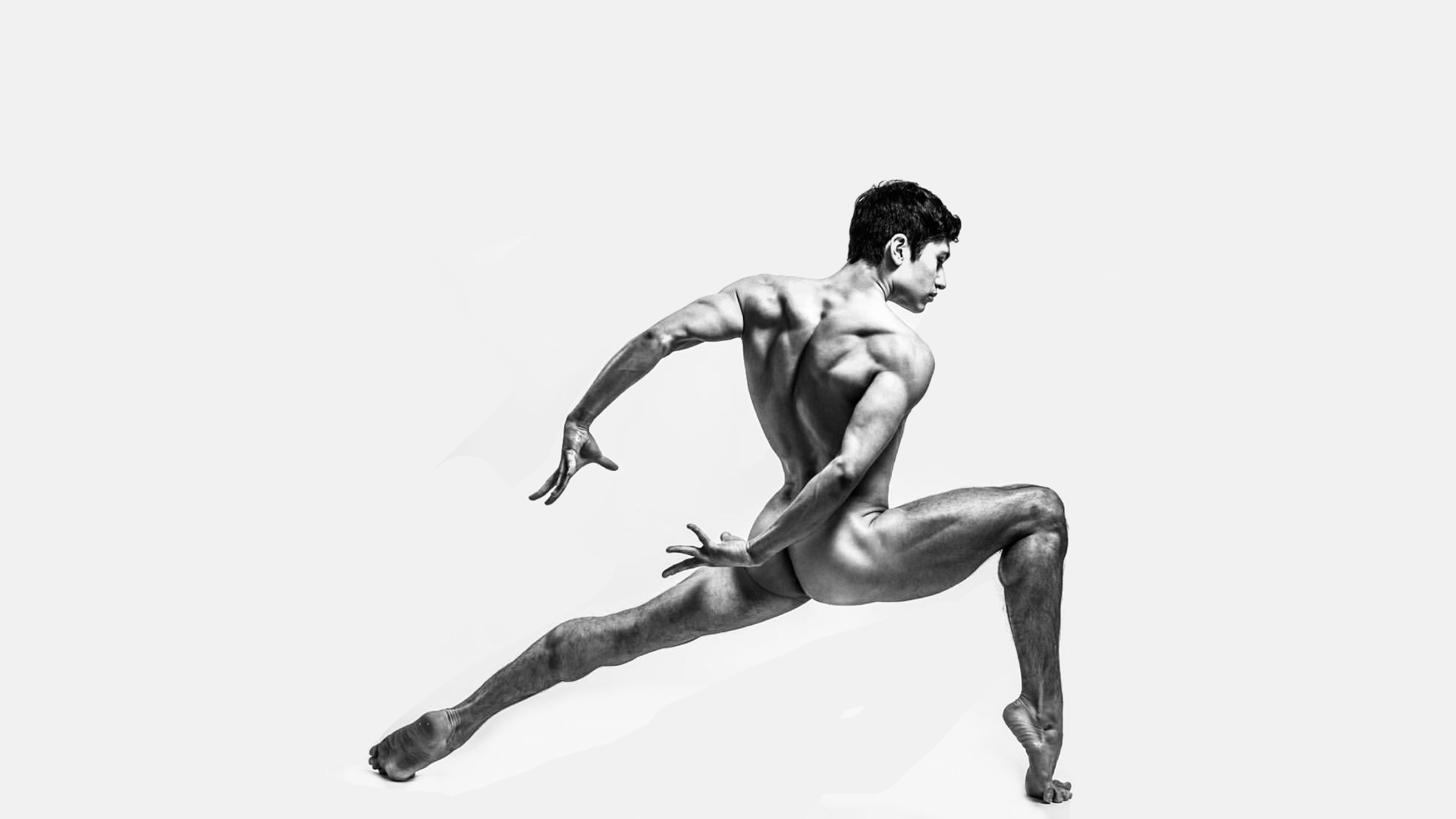 Contemporary Nude Study Of A Male Mixed