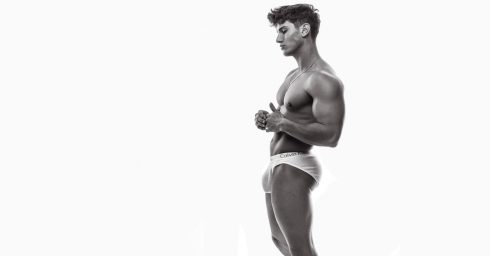 Black and White Fit Guy in Calvin Klein Briefs