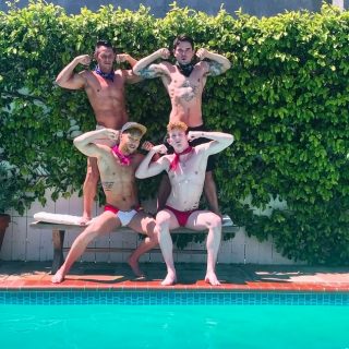 Poolside 4-Way - Dakota Payne, Jax Thirio, Max Lorde & Devyn Pauly