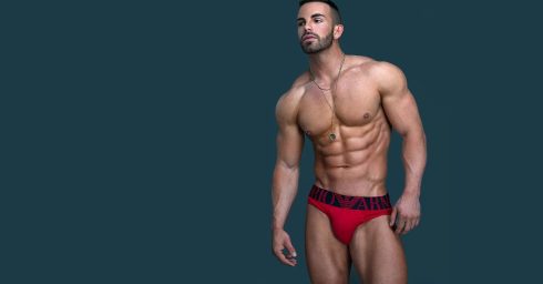 Fit Guy in Red Emporio Armani Briefs