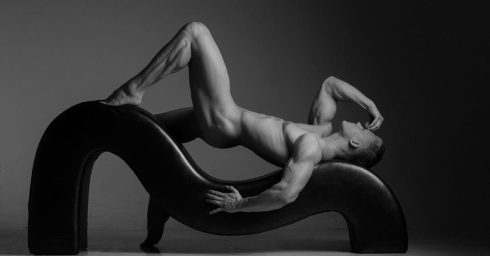 Black and White Fit Guy Artistic Nude