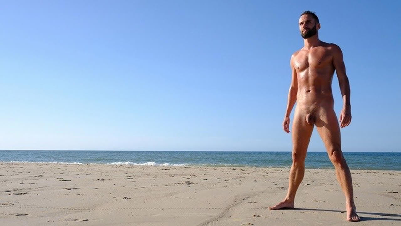 Full-Frontal Naked at the Beach