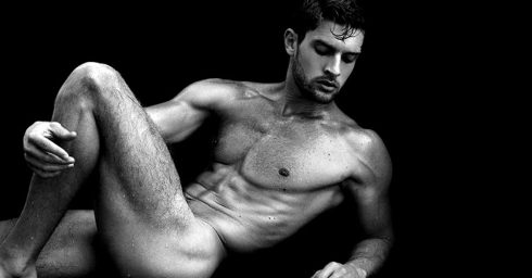 Black and White Athletic Hunk