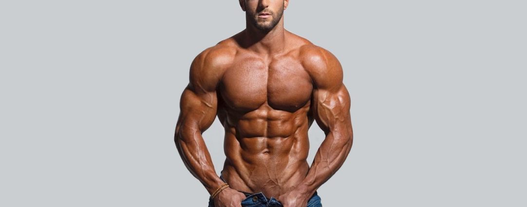 Muscular Stud Shirtless in Jeans