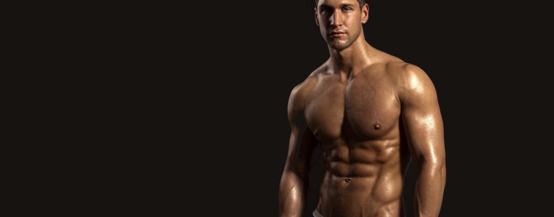 Young Hunk in Blue Briefs