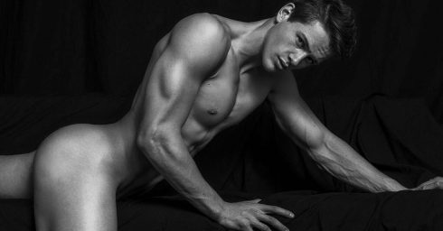 Black and White Ripped Guy with a Nice Ass