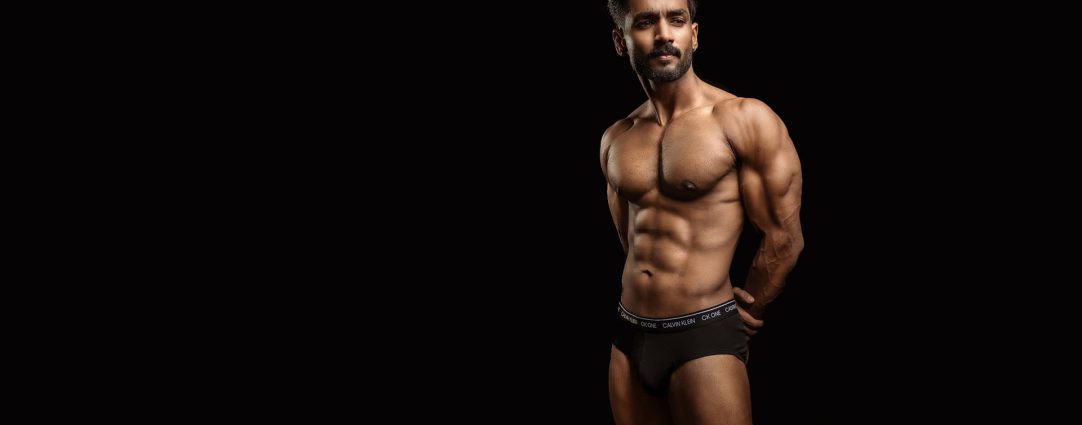 Ripped Stud in Black Calvin Klein Briefs
