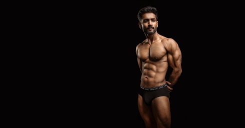 Ripped Stud in Black Calvin Klein Briefs