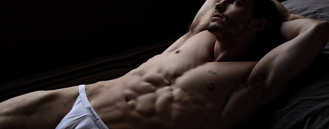 Fit Guy in White Bikini Briefs