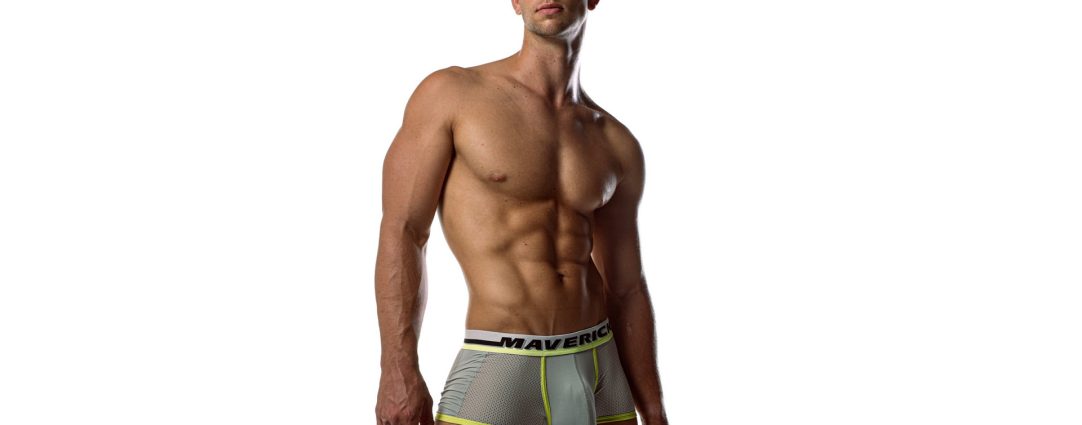 Young Stud in Grey Maverick Square Cut Briefs