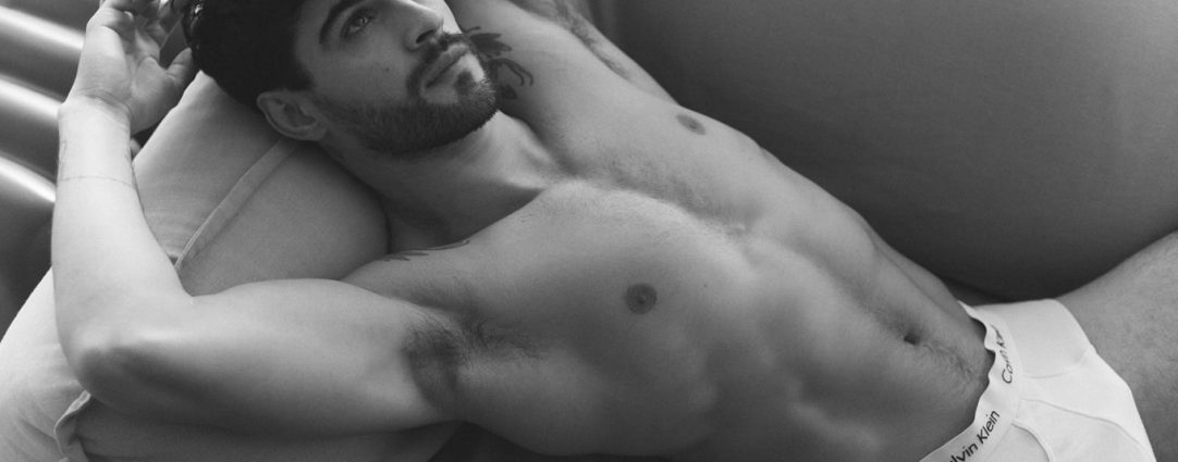 Black and White Fit Guy in Calvin Klein Briefs