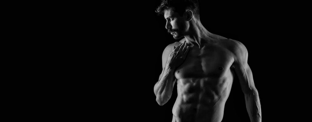 Black and White Fit Guy Artistic Nude