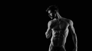 Black and White Fit Guy Artistic Nude