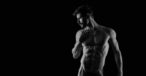 Black and White Fit Guy Artistic Nude