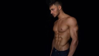 Ripped Young Guy Shirtless in Jeans