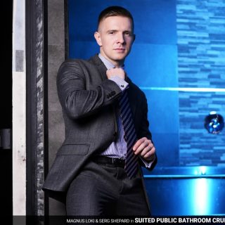 Suited Public Bathroom Cruising - Magnus Loki & Serg Shepard