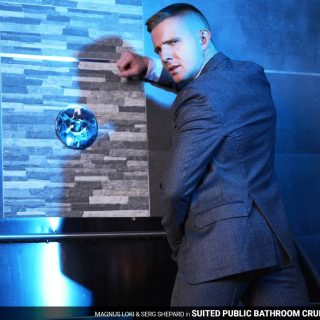 Suited Public Bathroom Cruising - Magnus Loki & Serg Shepard