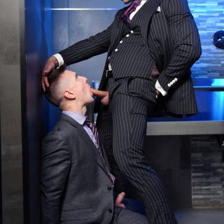 Suited Public Bathroom Cruising - Magnus Loki & Serg Shepard