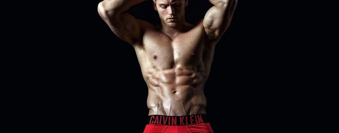 Athletic Guy in Red Calvin Klein Briefs