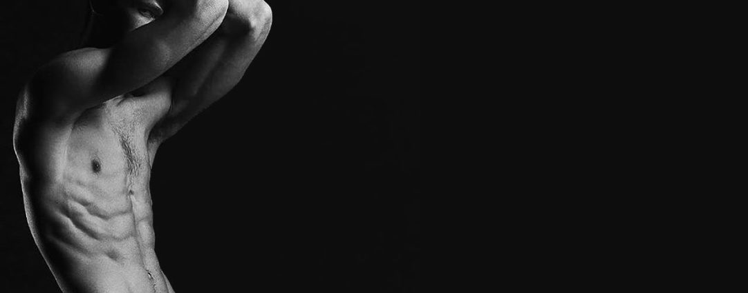 Black and White Ripped Guy Artistic Nude