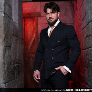 White-Collar Gloryhole - Heath Halo & Hairy Wolf