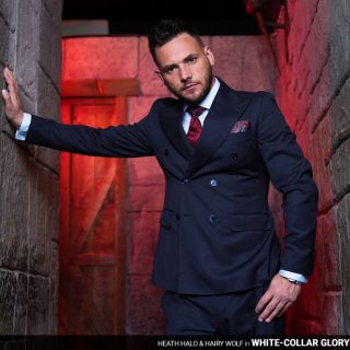 White-Collar Gloryhole - Heath Halo & Hairy Wolf