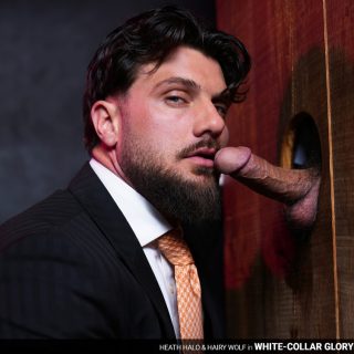 White-Collar Gloryhole - Heath Halo & Hairy Wolf
