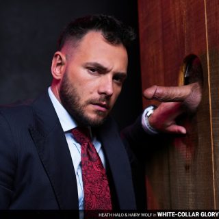 White-Collar Gloryhole - Heath Halo & Hairy Wolf