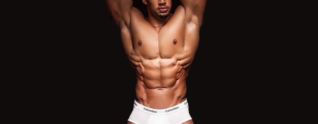 Ripped Stud in White Calvin Klein Briefs
